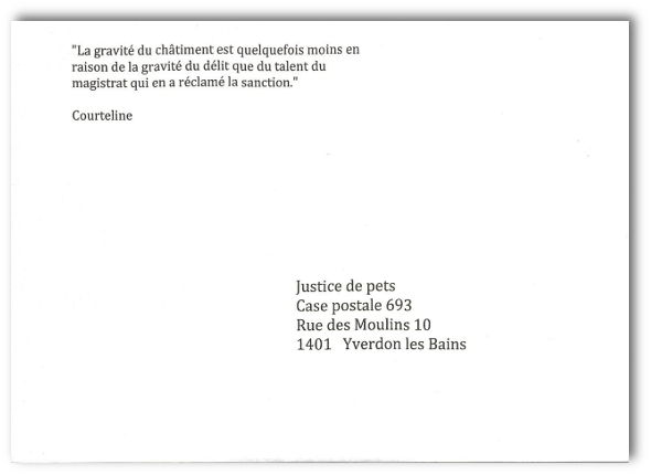 13 novembre 2013 - Justice de pets
